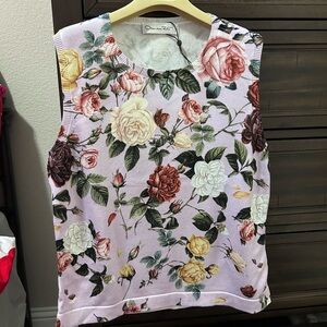 Floral Sleeveless Top